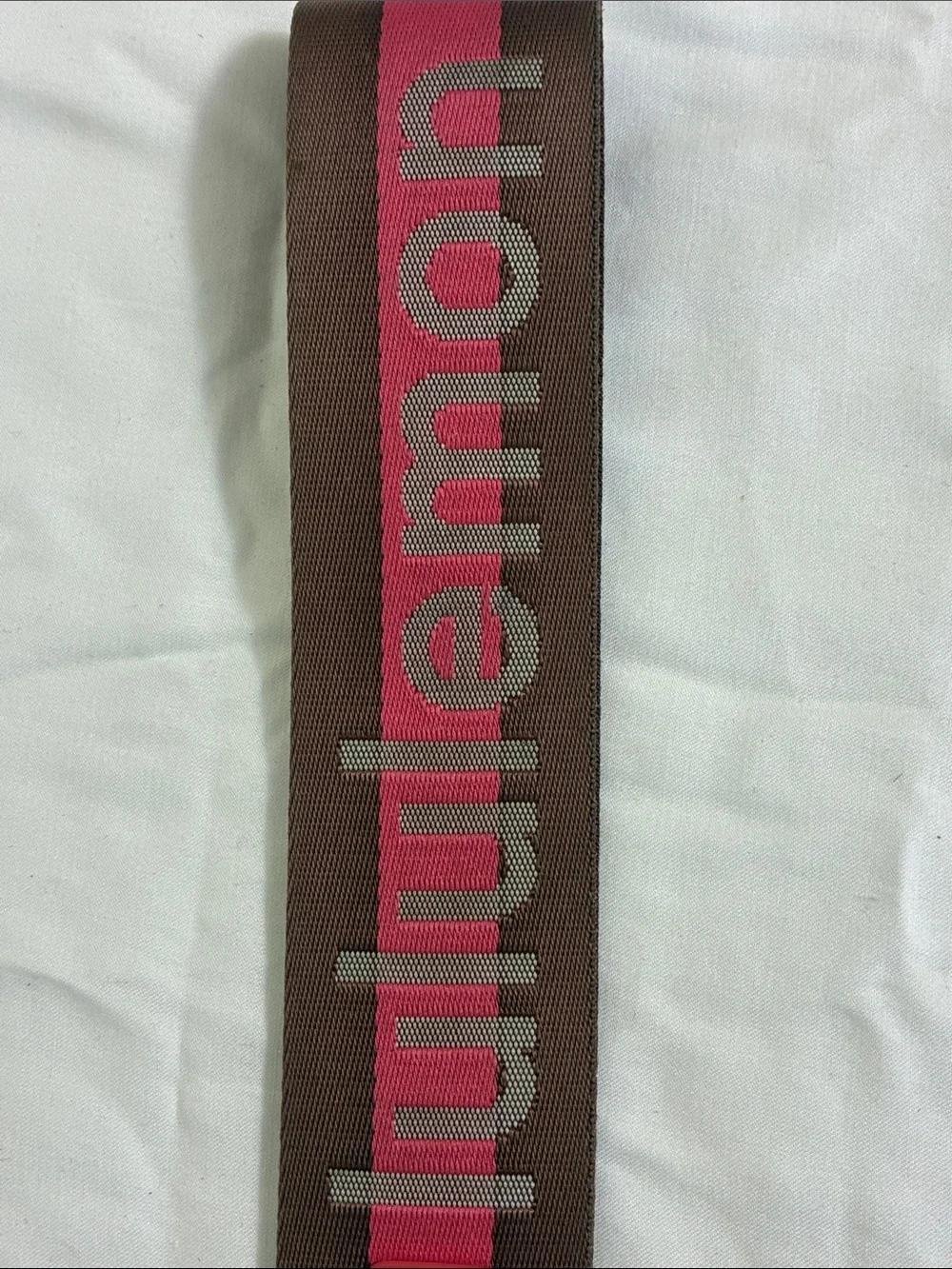 Lululemon Brown & Pink Keychain Strap